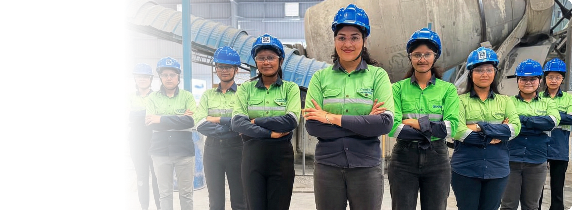 Runaya team members in safety gear